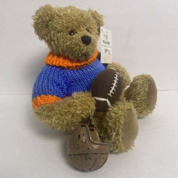 UF Gators “Claude” Football Bear 2002 Plush Ridge wood Collection Collegiate - Picture 5 of 11